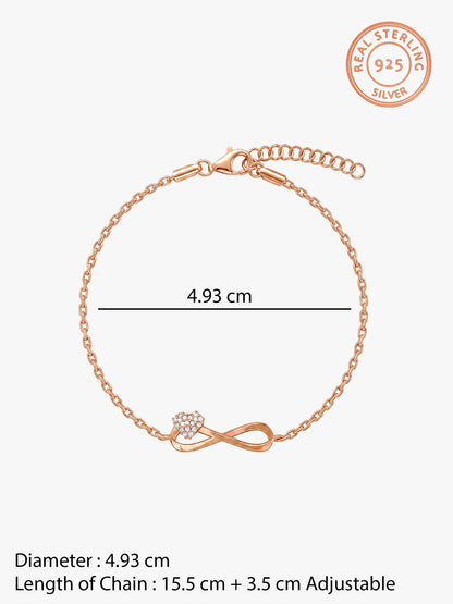 Rose Gold Love Slider Bracelet