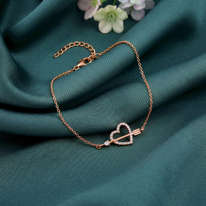 Rose Gold Heart Bracelet