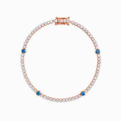 Rose Gold Shiney Tennis Bracelet