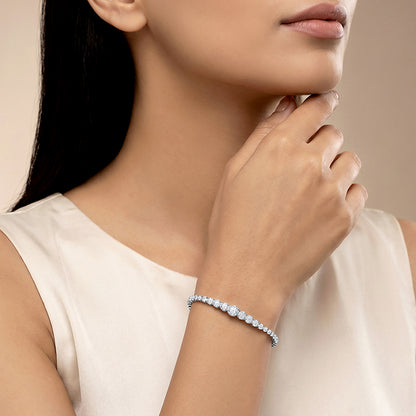 Silver Radiant Line Bracelet