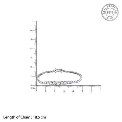 Silver Radiant Line Bracelet