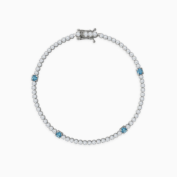 Silver Subtle Shine Tennis Bracelet