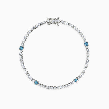 Silver Subtle Shine Tennis Bracelet