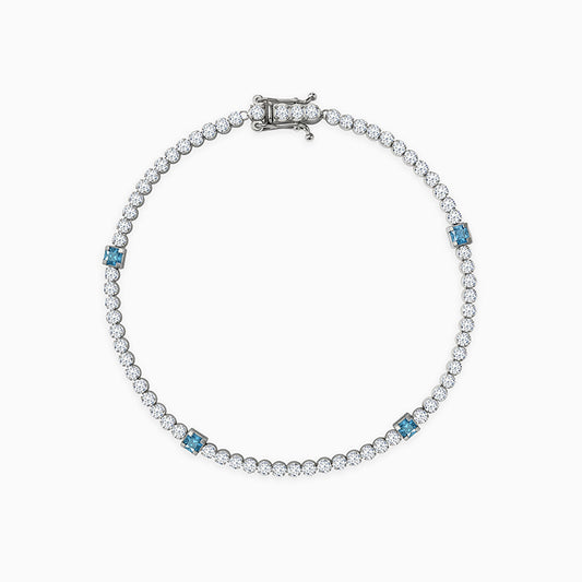 Silver Subtle Shine Tennis Bracelet