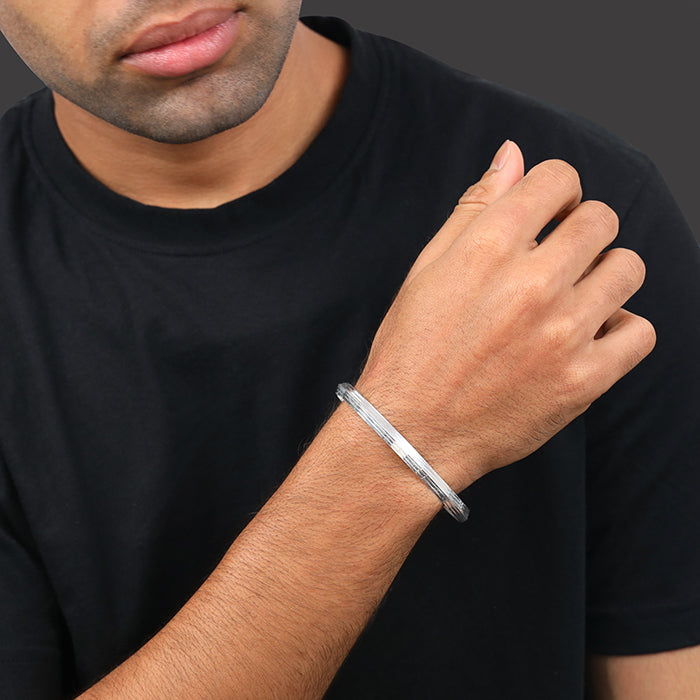 Silver Surjit Kada For Him