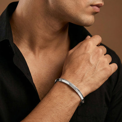 Silver Paramjit Kada For Him