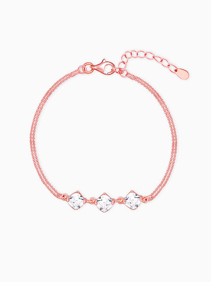 Rose Gold Sparkling Zircon Bracelet