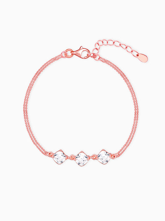 Rose Gold Sparkling Zircon Bracelet