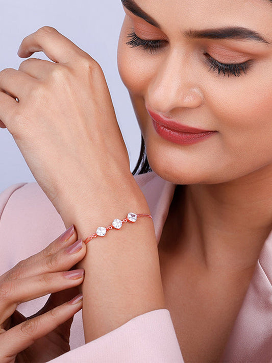 Rose Gold Sparkling Zircon Bracelet