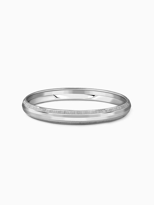 Silver Jaswinder Kada For Him (Size 2.6)