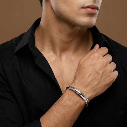 Silver Jaswinder Kada For Him