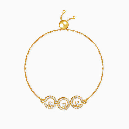 Golden Circular Grace Bracelet