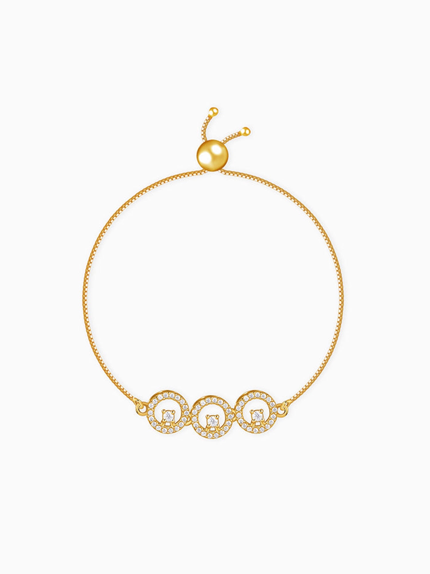 Golden Circular Grace Bracelet