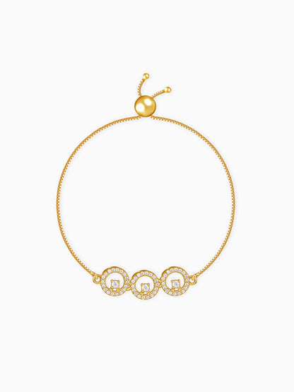 Golden Circular Grace Bracelet