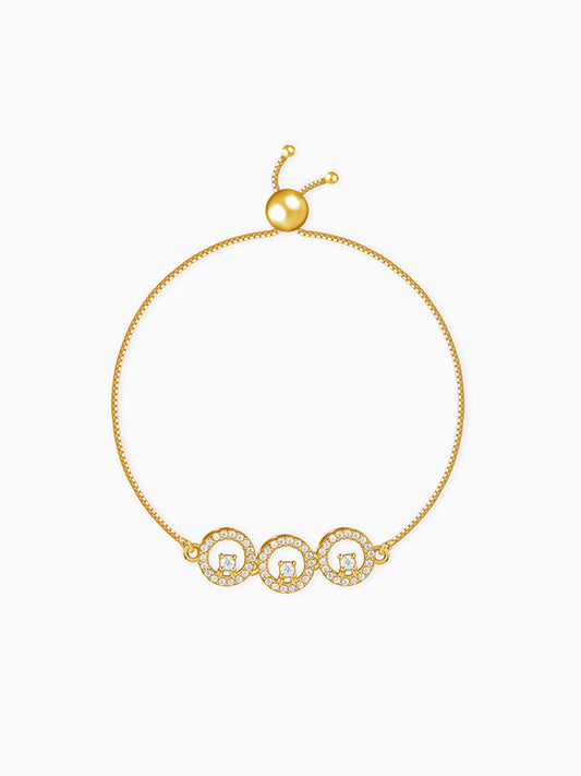 Golden Circular Grace Bracelet