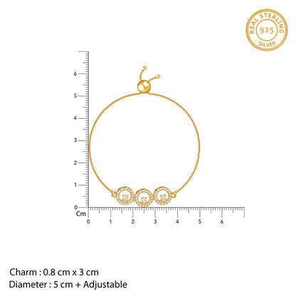 Golden Circular Grace Bracelet