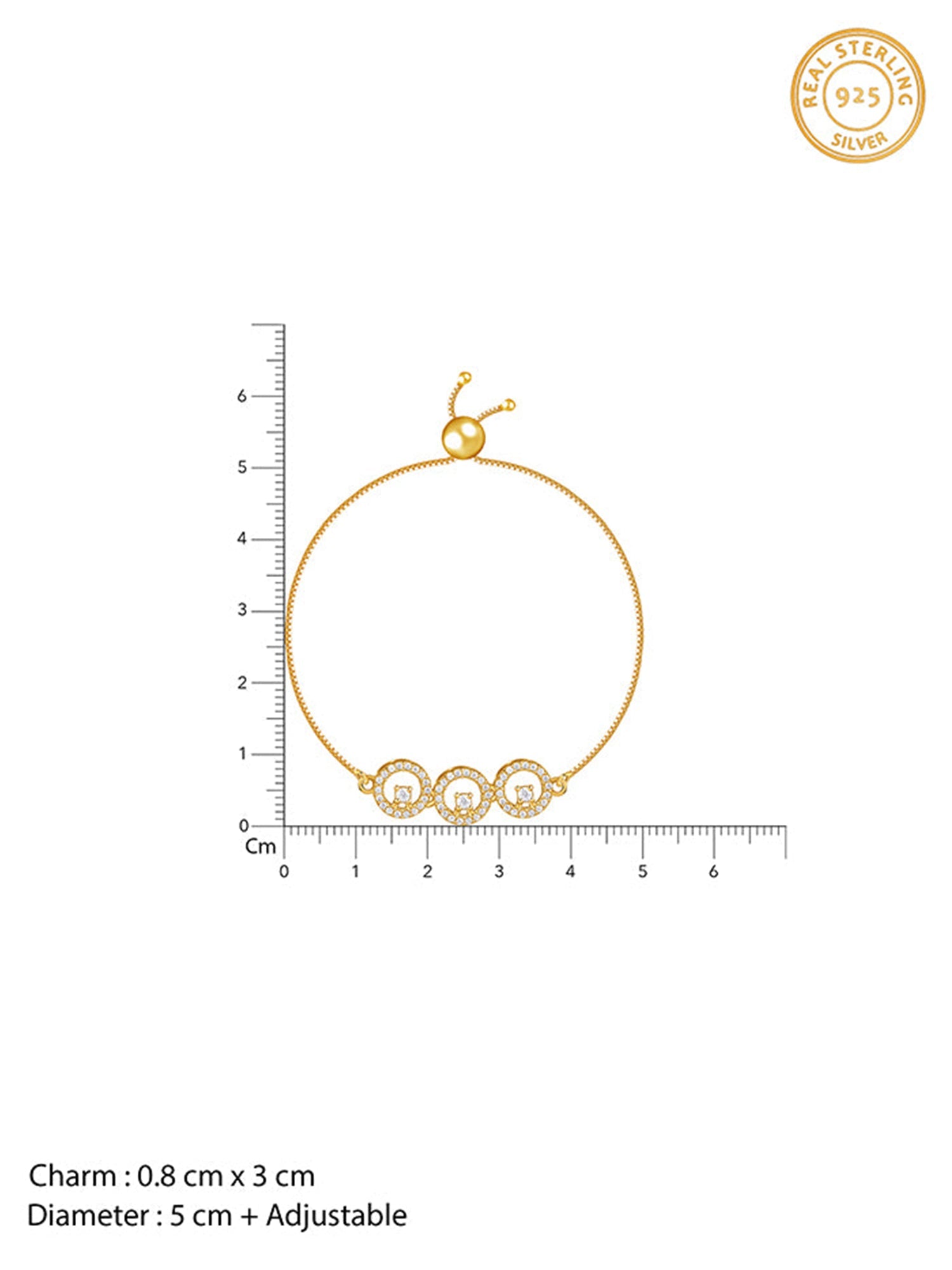 Golden Circular Grace Bracelet