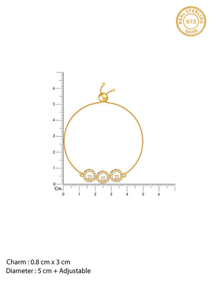 Golden Circular Grace Bracelet