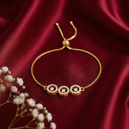 Golden Circular Grace Bracelet