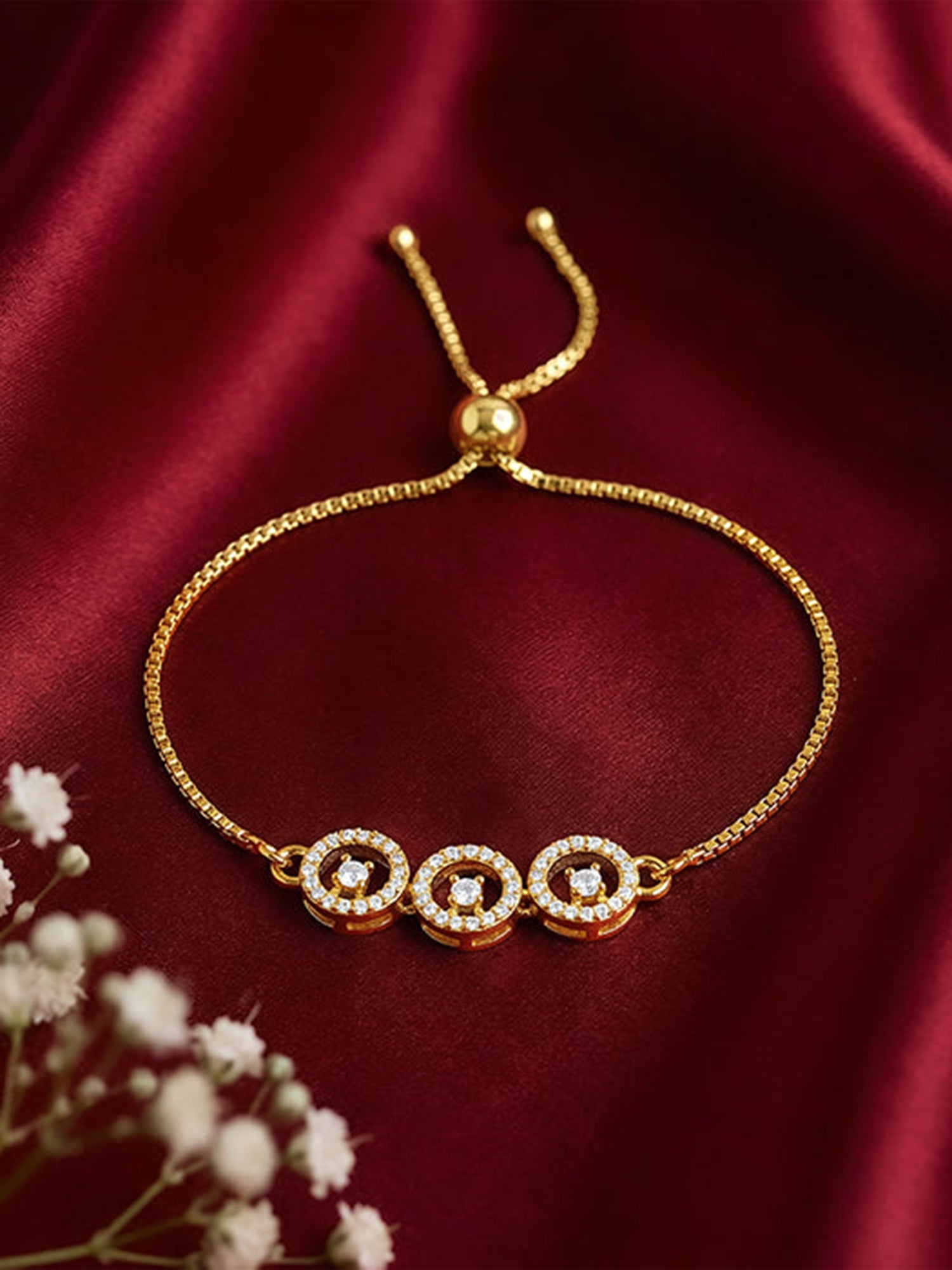 Golden Circular Grace Bracelet