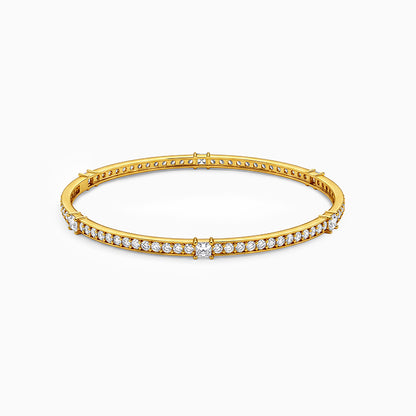 Golden Linear Spark Bangle (Size 2.4)