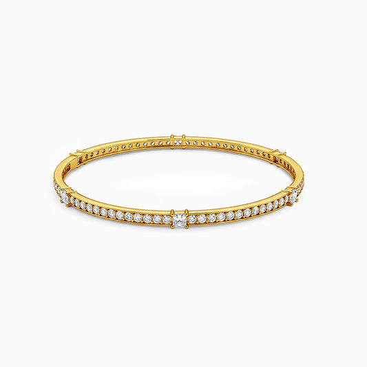 Golden Linear Spark Bangle (Size 2.4)