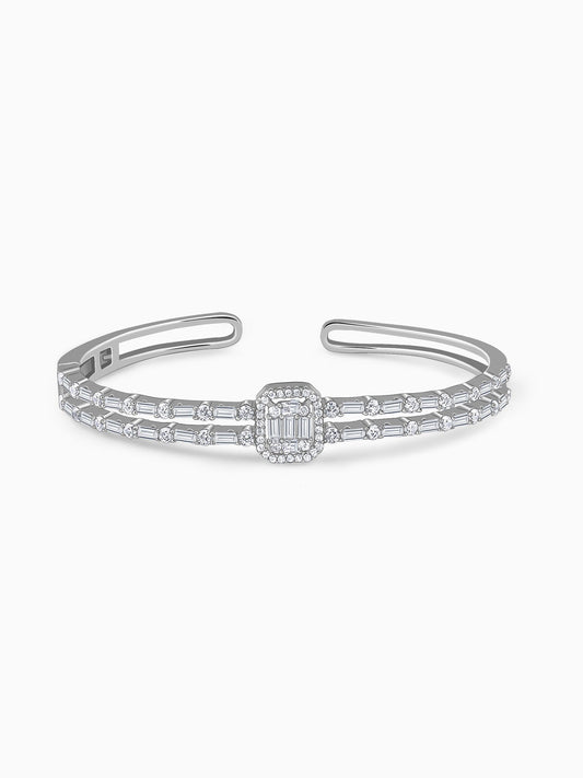 Silver Hanover Gleam Cuff Bracelet