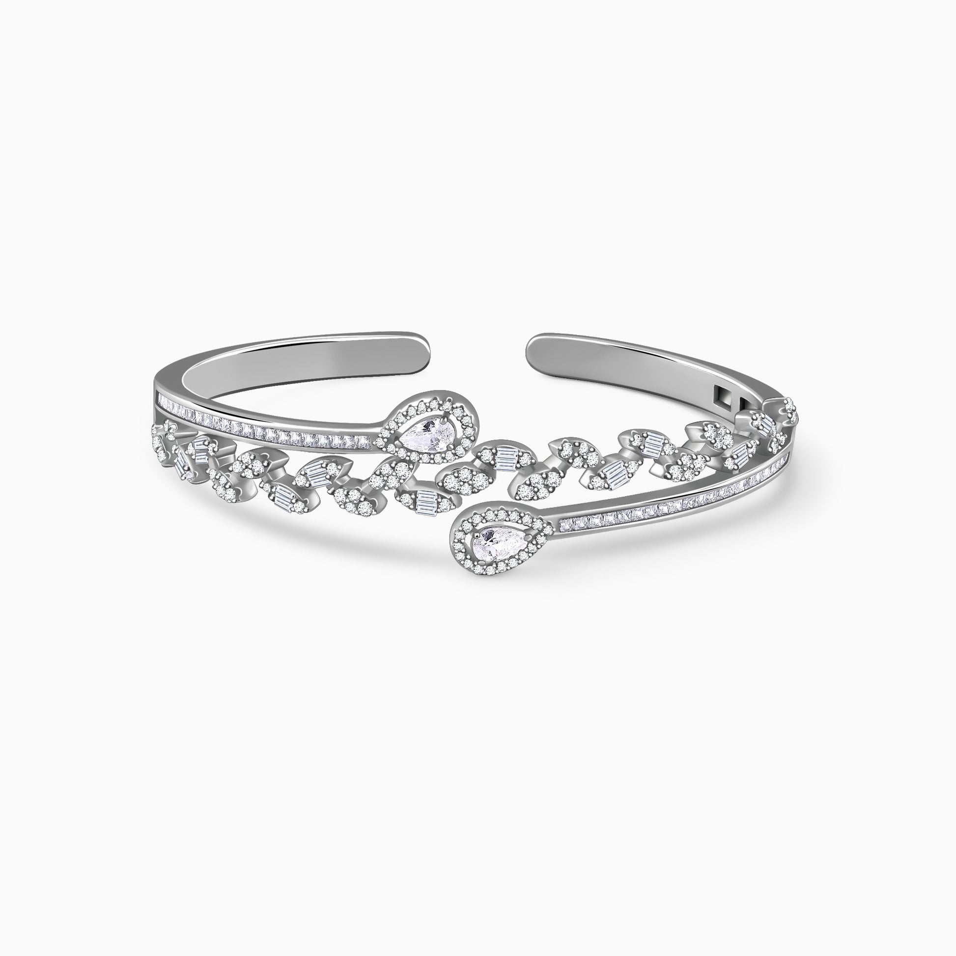 Silver Florence Cuff Bracelet