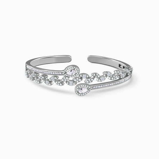 Silver Florence Cuff Bracelet