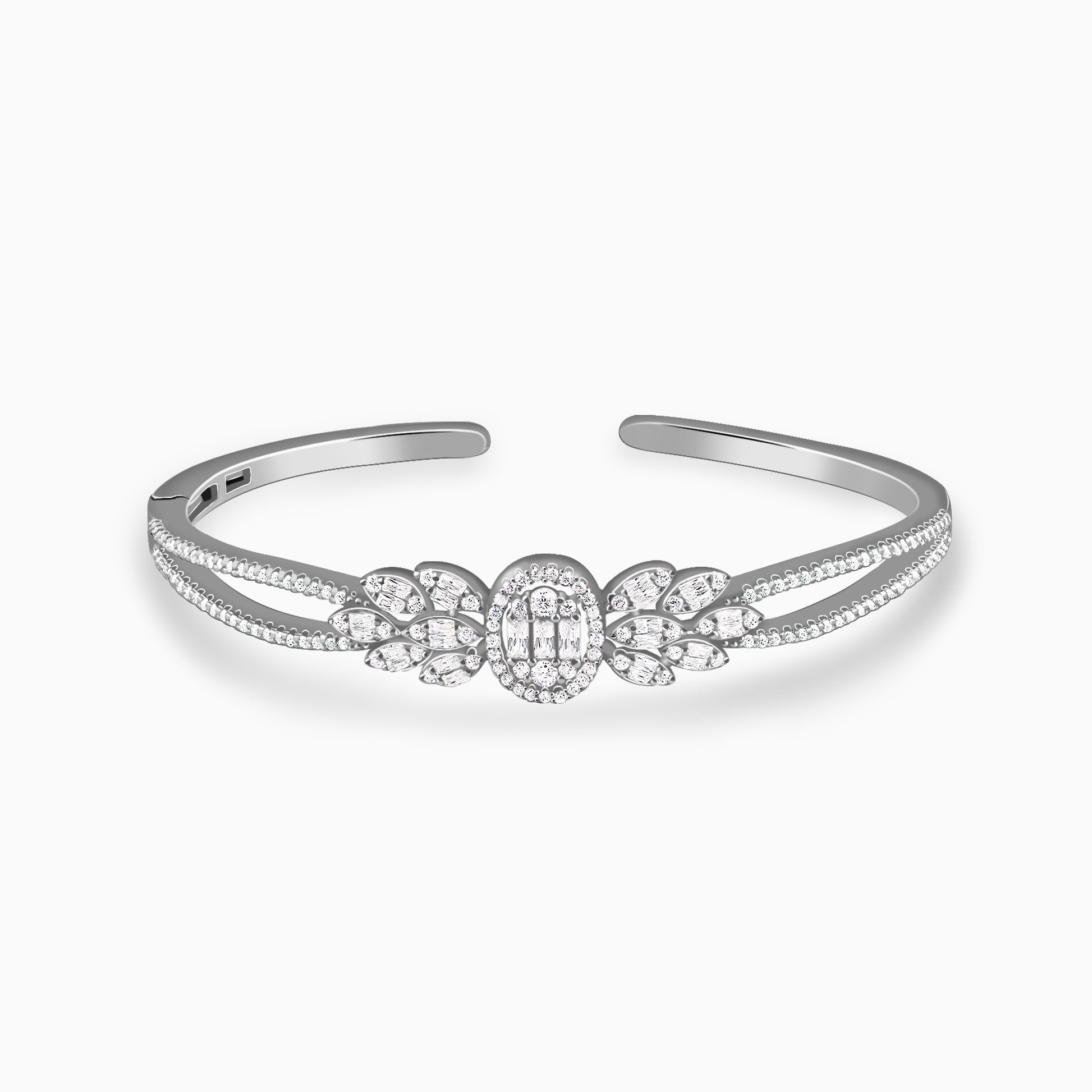 Silver Valois Cuff Bracelet