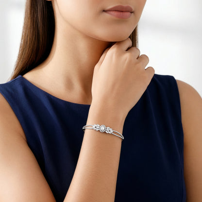 Silver Valois Cuff Bracelet