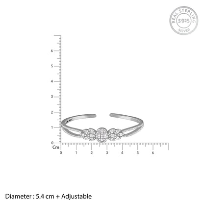 Silver Valois Cuff Bracelet