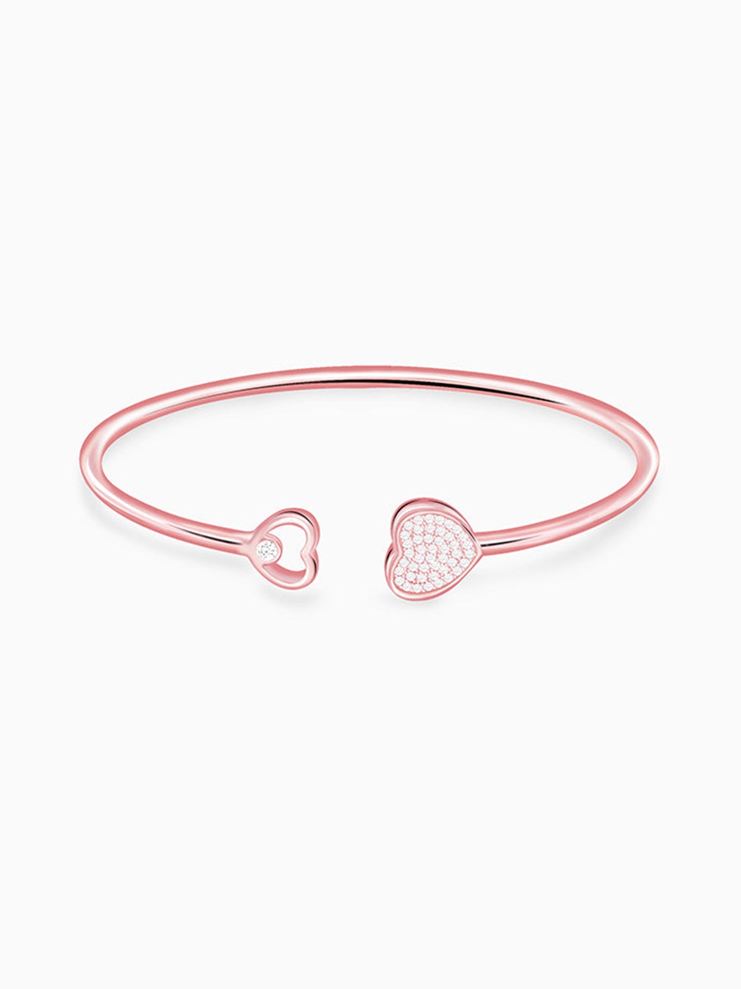 Rose Gold Dual Heart Bracelet
