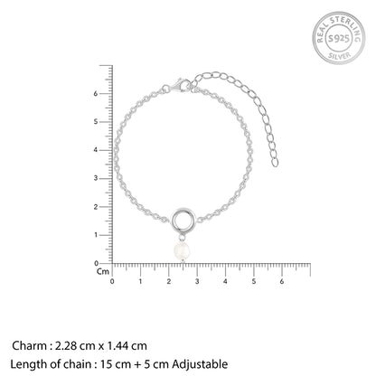 Silver Audrey Baroque Pearl Bracelet