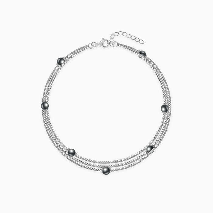 Silver Jennifer Pearl Bracelet
