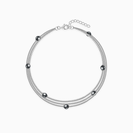 Silver Jennifer Pearl Bracelet