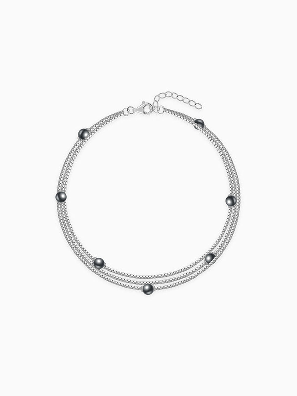 Silver Jennifer Pearl Bracelet