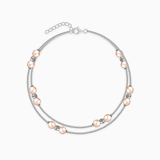 Silver Scarlett Pearl Bracelet