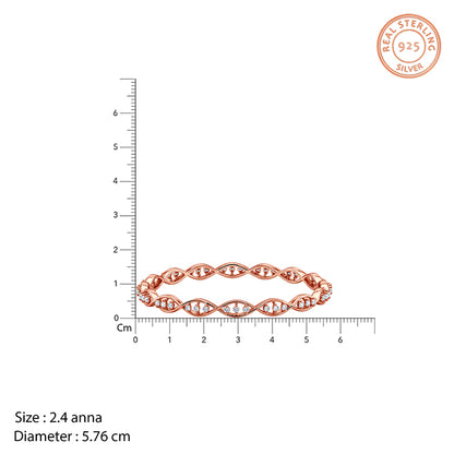 Rose Gold Riverwyn Bangle (Size 2.4)