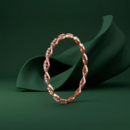 Rose Gold Riverwyn Bangle (Size 2.4)