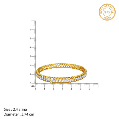 Golden Samratya Bangle (Size 2.4)