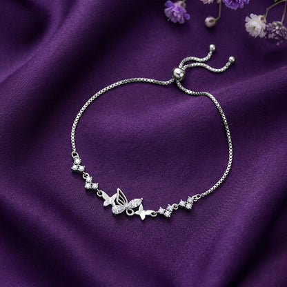 Silver Flutter Pulse Bracelet