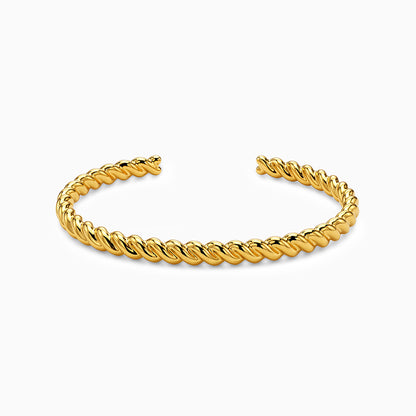Kriti Sanon Golden Helix Twist Cuff Bracelet
