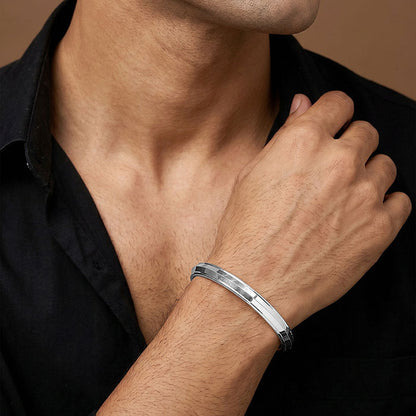 Silver Diljot Kada For Him (Size 7)