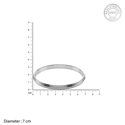 Silver Diljot Kada For Him (Size 7)