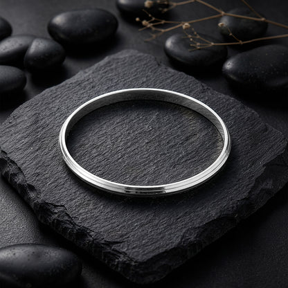 Silver Diljot Kada For Him (Size 7)