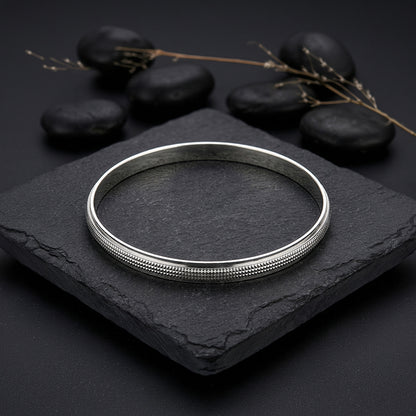 Silver Arvith Kada For Him (Size 6.75)