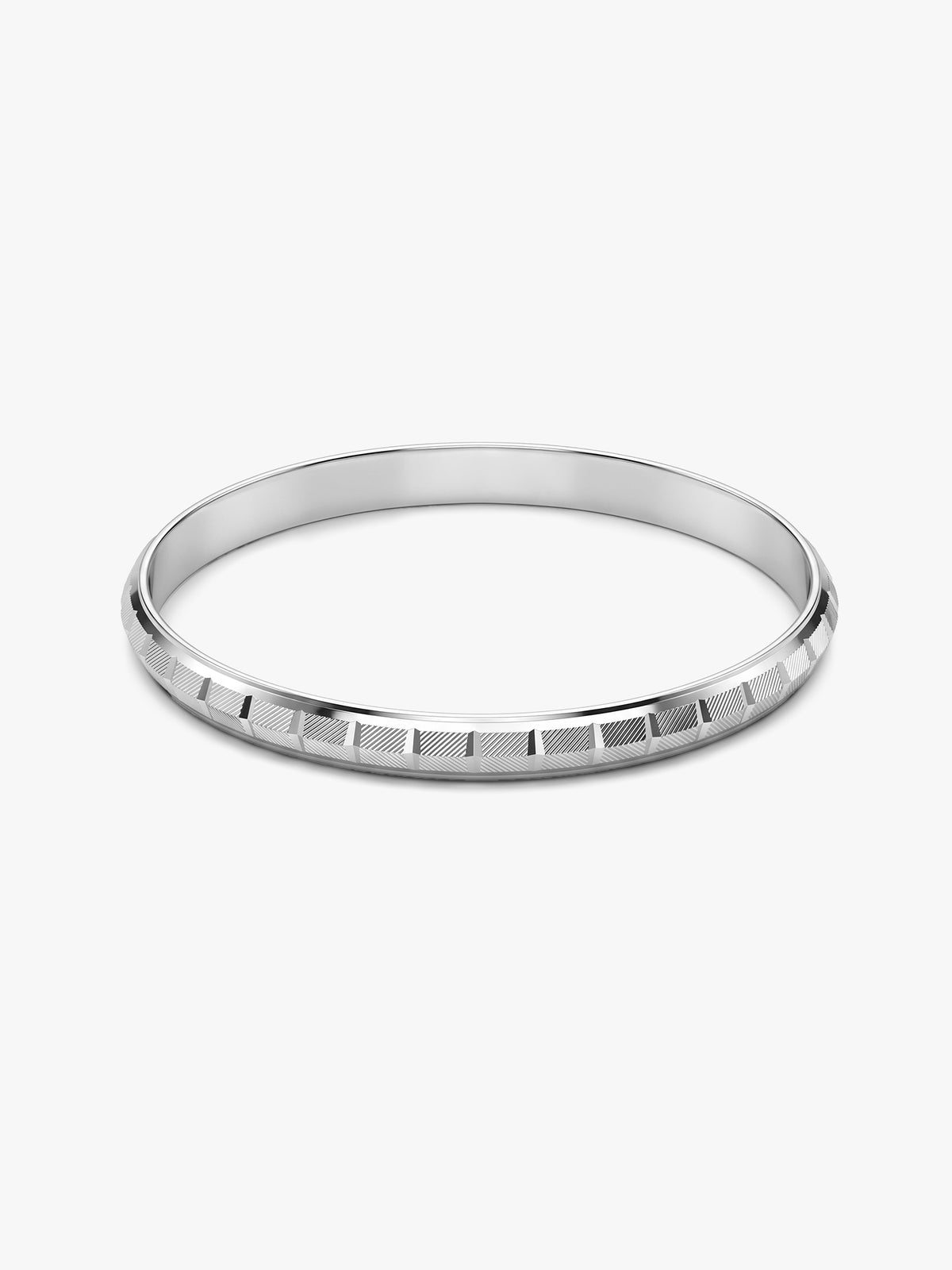 Silver Hardeep Kada For Him (Size 2.8)