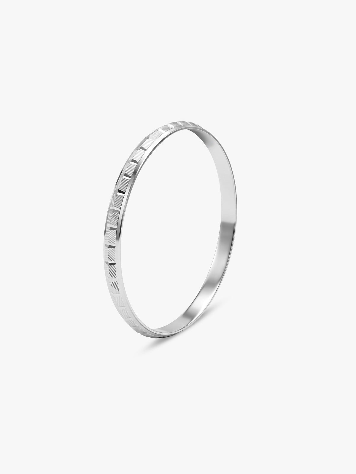 Silver Hardeep Kada For Him (Size 2.8)