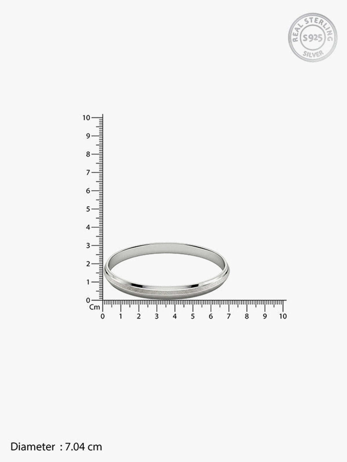 Silver Karanveer Bangle For Him
